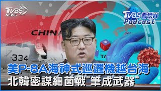 中國、美國防長時隔18個月通話後 美軍P-8A海神式巡邏機飛越台海 北韓被曝光密謀細菌戰 「筆」成致命武器｜TVBS看世界PODCAST@TVBSNEWS01