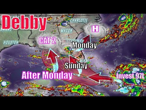 Invest 97L, Pronóstico del Huracán/Tormenta Tropical Debby