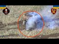 russian soldiers hide under damaged bmp but ukrainian fpv drone finds them