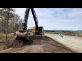 skilled driver with volvo excavator