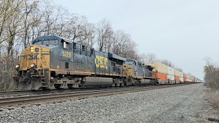 Last Train 2024 CSX Intermodal I017 - ( BEAUTIFUL K5LA ) - ES40DC #5229 \u0026 AC4400CW #298 – Madison OH