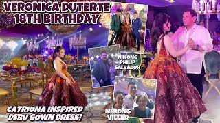 VERONICA DUTERTE 18TH BIRTHDAY CATRIONA INSPIRED GOWN 😍 PRESIDENT DUTERTE KINANTAHAN ANG ANAK