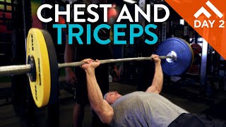 CHEST AND TRICEPS | WEEK IN THE SWOLE PROGRAM DAY 2