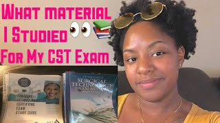 WHAT MATERIAL I STUDIED FOR MY CST (Certified Surgical Technologist) EXAM!!!! 📚👀