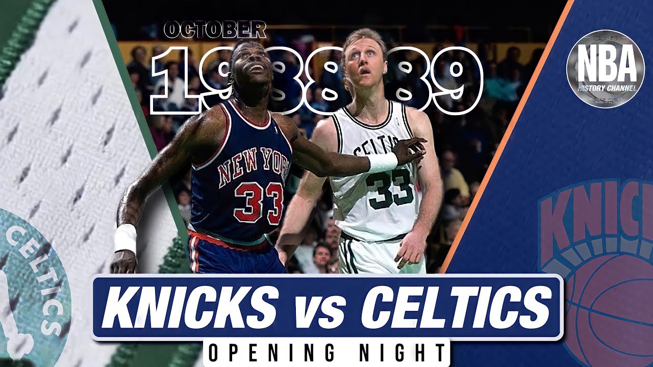 Boston Celtics Vs New York Knicks ☘️ Opening Night 1988-89 - YouTube