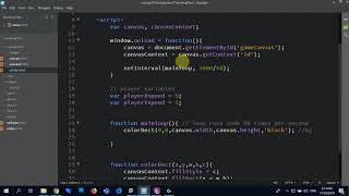 JavaScript canvas how to setup