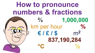コアの発音 7.1: 数字と分数の発音の仕方