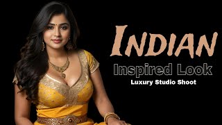 [4K] Modern Indian-Inspired Photoshoot | Ashiya Ai Lookbook