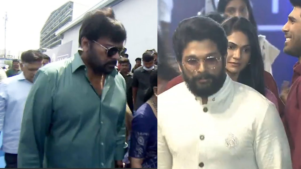 Chiranjeevi And Allu Arjun Visuals @ Allu Studios Launch Event ...