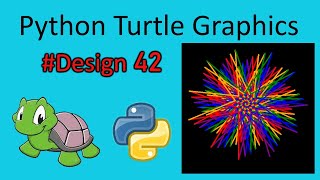 python turtle graphics tutorial || #design42 || Python graphics