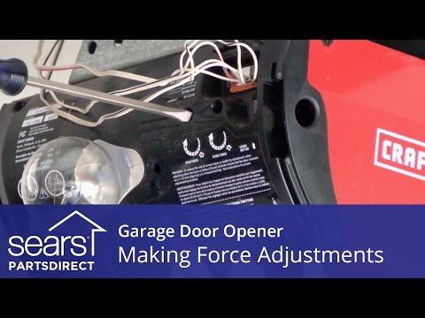 Garage Door Won T Open Or Close Force Adjustments