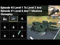 Gunship Battle: Episode #2 Level 1 To Level 3 And Episode #1 Level 6 And 7 Missions Gameplay