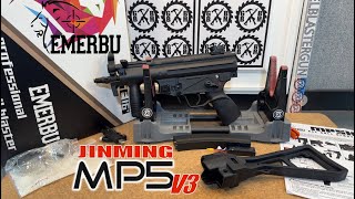 NEW! EMERBU MP5K (TOY!) Gel Ball Blaster - JM Jinming V3 - Metal Gears - Upgraded Already!