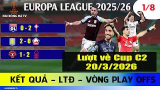 TIN BÓNG ĐÁ; KẾT QUẢ LƯỢT VỀ VÒNG 1/8 EUROPA LEAGUE, ASTON VILLA VÀ NOTTINGHAM ĐI TIẾP, ROMA LOẠI