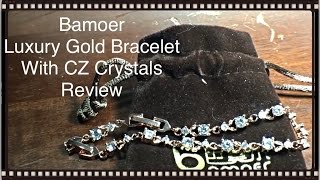 Bamoer Luxury Gold Bracelet With Sparkling CZ Crystals Review