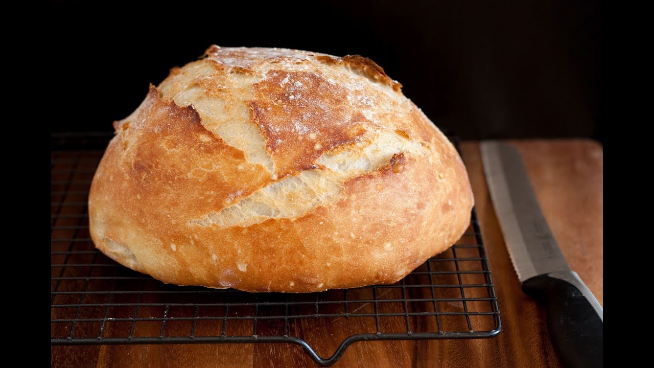 No Knead Artisan Bread - YouTube