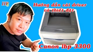 Hpshop hướng dẫn cài driver và thiết đặt máy in canon 3300