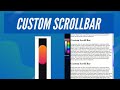 Custom Scroll Bar CSS only