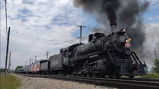 Frisco 1630 photo runby at the Illinois Railway Museum on September 17, 2022