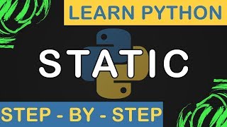 Static Attributes in Python - Python Step By Step - 14