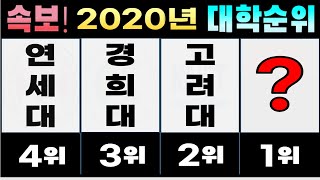 2020 국내 대학순위 TOP 50 | 대학교 브랜드 평판 2020년 10월 빅데이터 분석결과