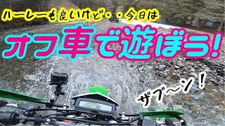 【モトブログ】安定の面白さ　林道遊び！　～KLX250~