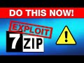 ⚠️ New 7-Zip Software Exploit Found! - Here's The Fix