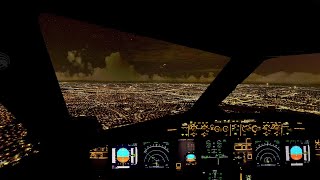 Approach and landing at Guarulhos Airport (SBGR) runway 09R | A320neo in FLIGHT SIMULATOR 🛬