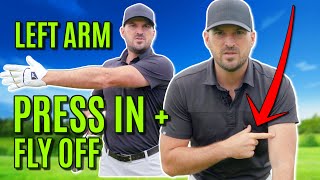 GOLF: Left Arm Loading In The Golf Swing | PRESS It In To Your Chest Then LET It Fly Off!