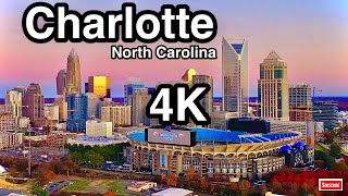 Charlotte, North Carolina - Charlotte Skyline 4K Screensaver | Charlotte Skyline at Night