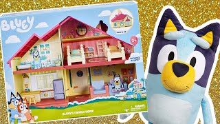 Unboxing the BLUEY DOLL HOUSE! Bluey from Disney Junior | BLUEY TOYS - Play with Bluey and Bingo