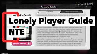 Nte Lonely Player Guide Including All Path To Sub Quest Area