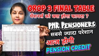 वाह!आज होगी #pension जमा | orop 3 table | orop 3 latest news today | orop latest news #orop