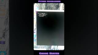 Day 21 V03 ll Best python programming Numbering pattern ll Coding Hunter ll #coding #correctcoding