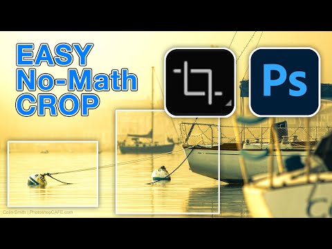 Crop photos in Photoshop, change size or shape easy