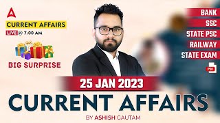 25 January 2023 Current Affairs | Current Affairs Today | Daily Current Affairs | Ashish Gautam