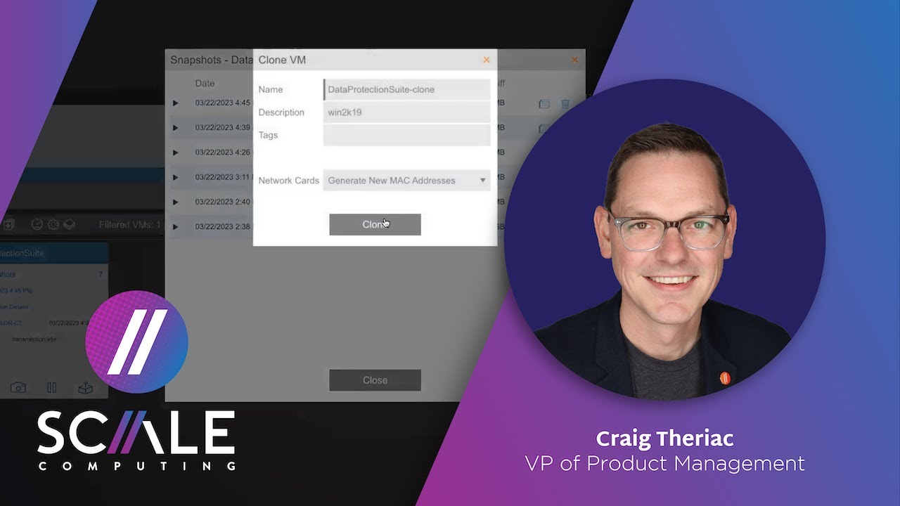 Scale Computing Sc Hypercore Data Protection Suite Youtube