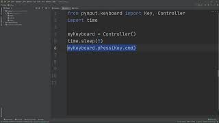 How to simulate key presses in python