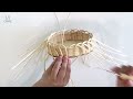 라탄공예 라탄 원형 미니 바구니 만들기 rattan craft diy rattan basket