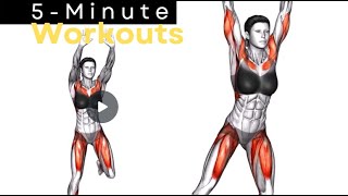 5 Minute FAT BURNING CARDIO Workout - No Equipment or No Repeat