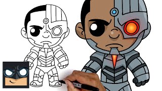 How To Draw Cyborg | Justice League