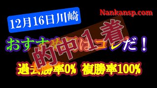 12月16日川崎競馬おすすめ軸馬