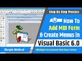 How to create MDI form in visual basic 6.0 | Multiple Document Interface Form