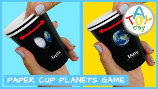 DIY 🥤 Paper Cup Planets Game for kids | How to learn 8 Planets of the Solar System for kids