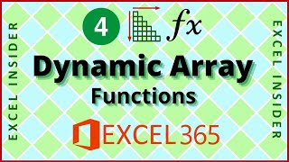 Dynamic Array Functions | EXCEL 365 | SORT, SORTBY, UNIQUE, FILTER | New Functions in EXCEL365