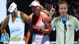 Raducanu OUT, Tauson IN | Medvedev INSULTS Kyrgios Crowd, Osaka vs Anismova | Australian Open 2022