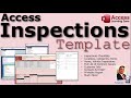 Microsoft Access Inspections Database Template