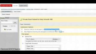 SafeAssign - Direct Submit