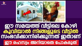 ഈ സമയത്ത് വീട്ടിലെ കോഴി കൂവിയാൽ നിങ്ങളുടെ വീട്ടിൽ സംഭവിക്കാനിരിക്കുന്നത് ഇതാണ് | ഈ രഹസ്യം കേൾക്കൂ