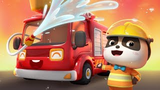 Baby Panda's Rescue Mission | Firefighter Rescue Team | Best Job Songs for Kids | BabyBus